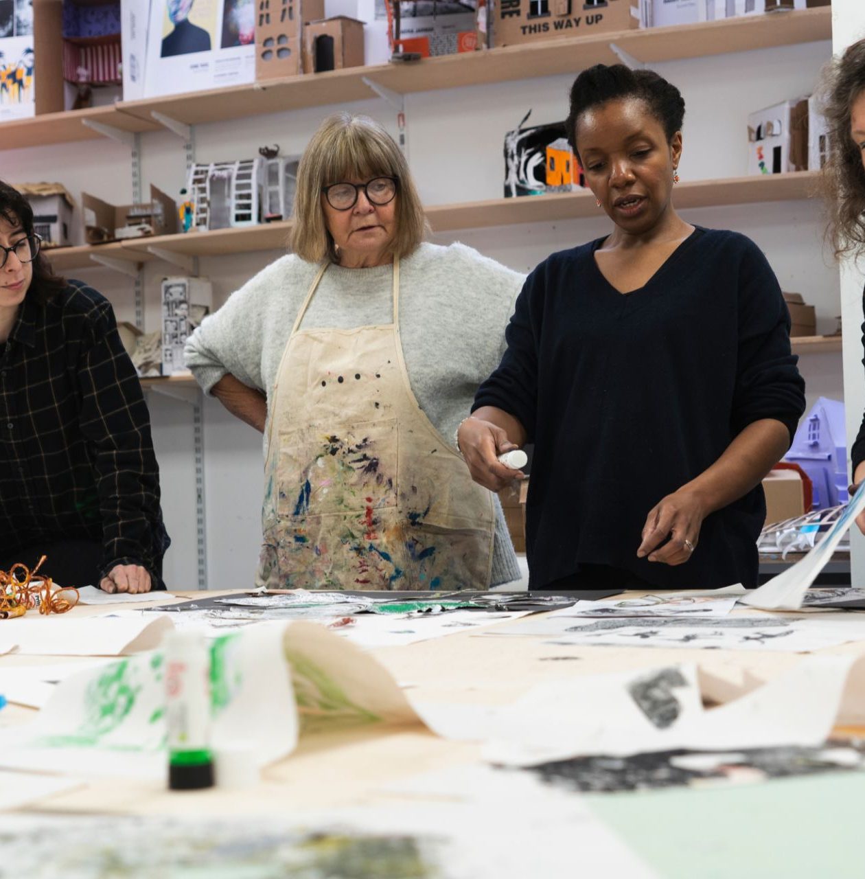  For the 2022 Falmouth Illustration Festival Rose Forshall runs a workshop at BA Illustration Level 1, Falmouth Campus. People worked in groups or individually to create their illustrations.